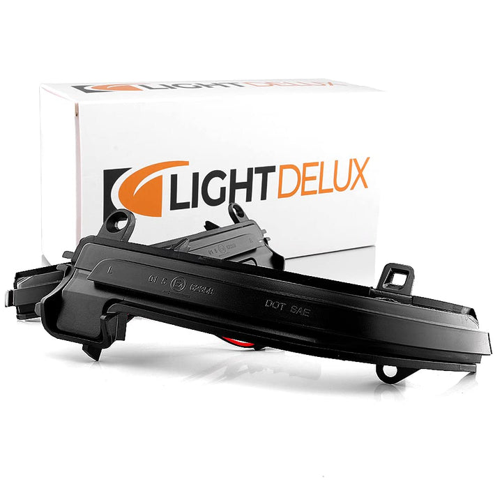 LIGHTDELUX Ersatz für LED Spiegelblinker Blinkleuchte Dynamisch Links Rechts Laufblinker mit Zulassu