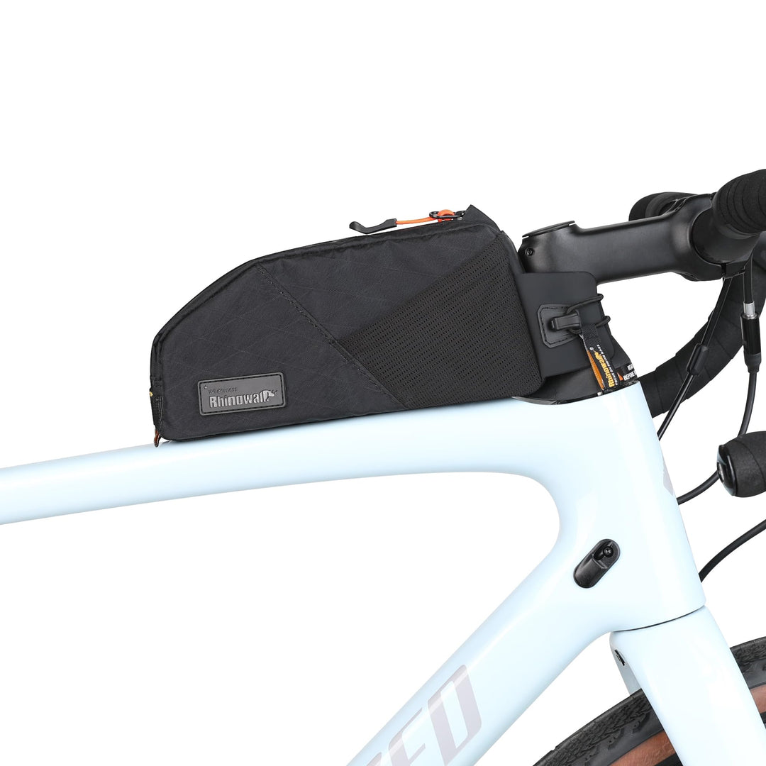 Fahrrad Oberrohrtasche 1,2L Wasserdicht Fahrrad Rahmentasche mit Schraub- oder Gurtbefestigung Doppe