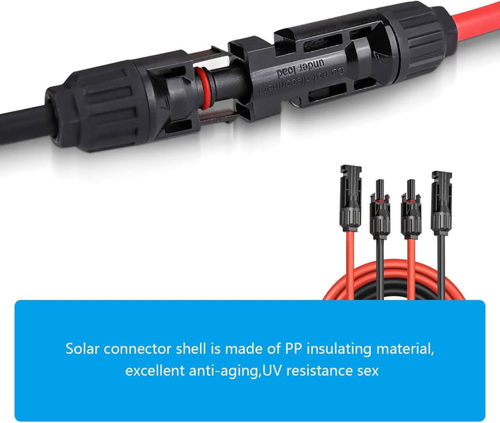 Solarkabel Verlängerung 15m,Solarkabel 4mm²,Solarkabel Verlängerungskabel,Photovoltaik Solarkabel So