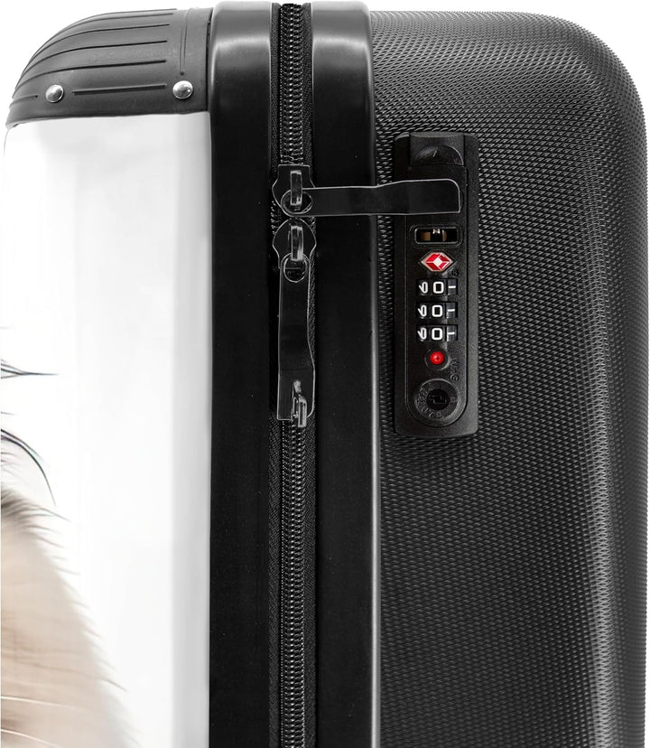 NoBoringSuitcases.com® Handgepäck, Hartschalenkoffer mit TSA Schloss, Trolley, Reisekoffer, Carry on