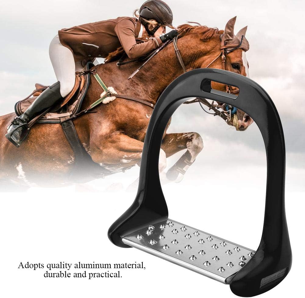 Zerodis Aluminium Steigbügel, Bunte rutschfeste Reitbügel Rostschutz Leichter Reitbügel mit Lackieru