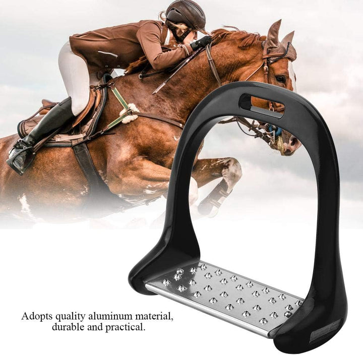 Zerodis Aluminium Steigbügel, Bunte rutschfeste Reitbügel Rostschutz Leichter Reitbügel mit Lackieru
