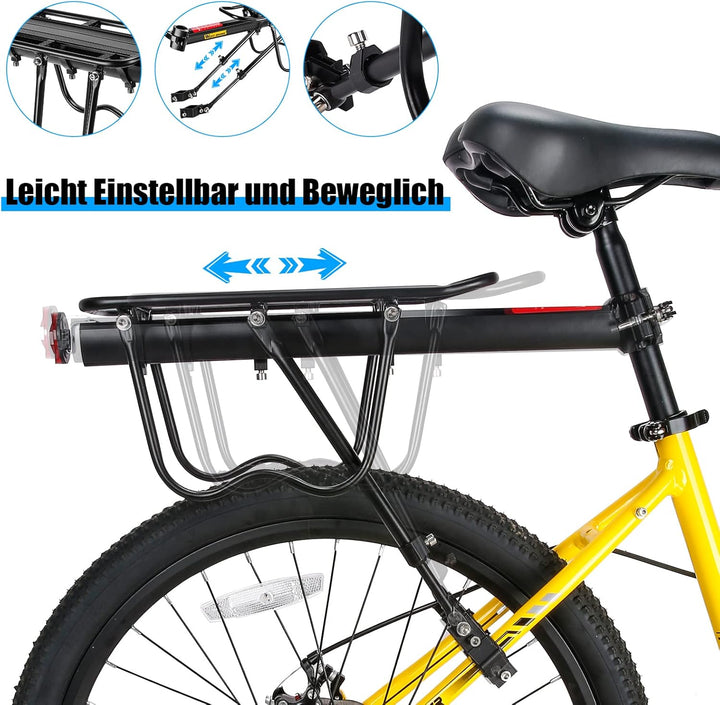 West Biking Gepäckträger Mountainbike - Stabiler Fahrrad Gepäckträger Robust MTB Gepäckträger Alumin