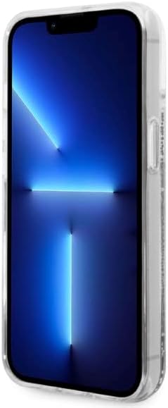 KARL LAGERFELD KLHCP14MLNKHCH Hülle für iPhone 14 Plus 6,7" Silber hardcase Glit