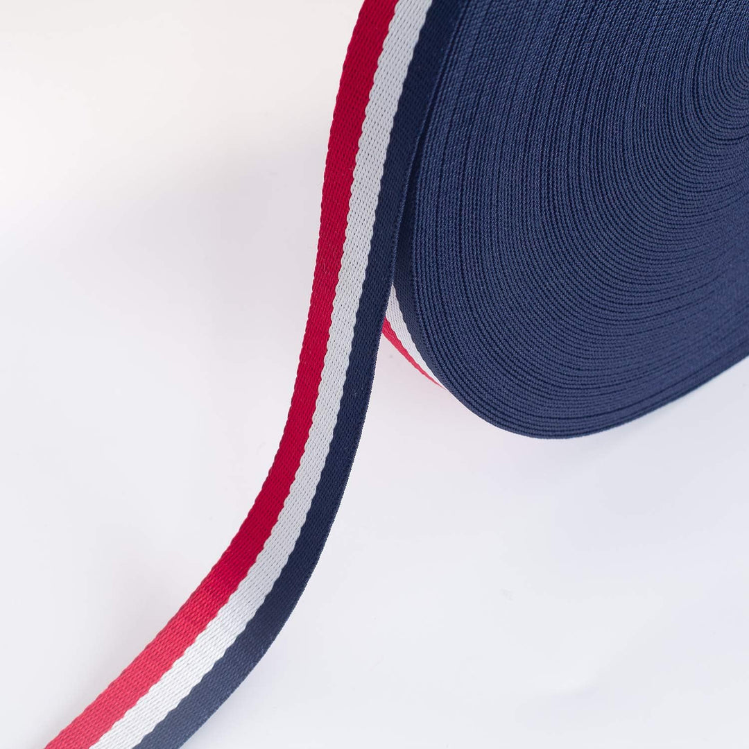 182 Meter x 50mm Polyester - 1,3mm Stark - Mehrfarbiges Gurtband aus Polyester - 182 Meter (200YD=4x