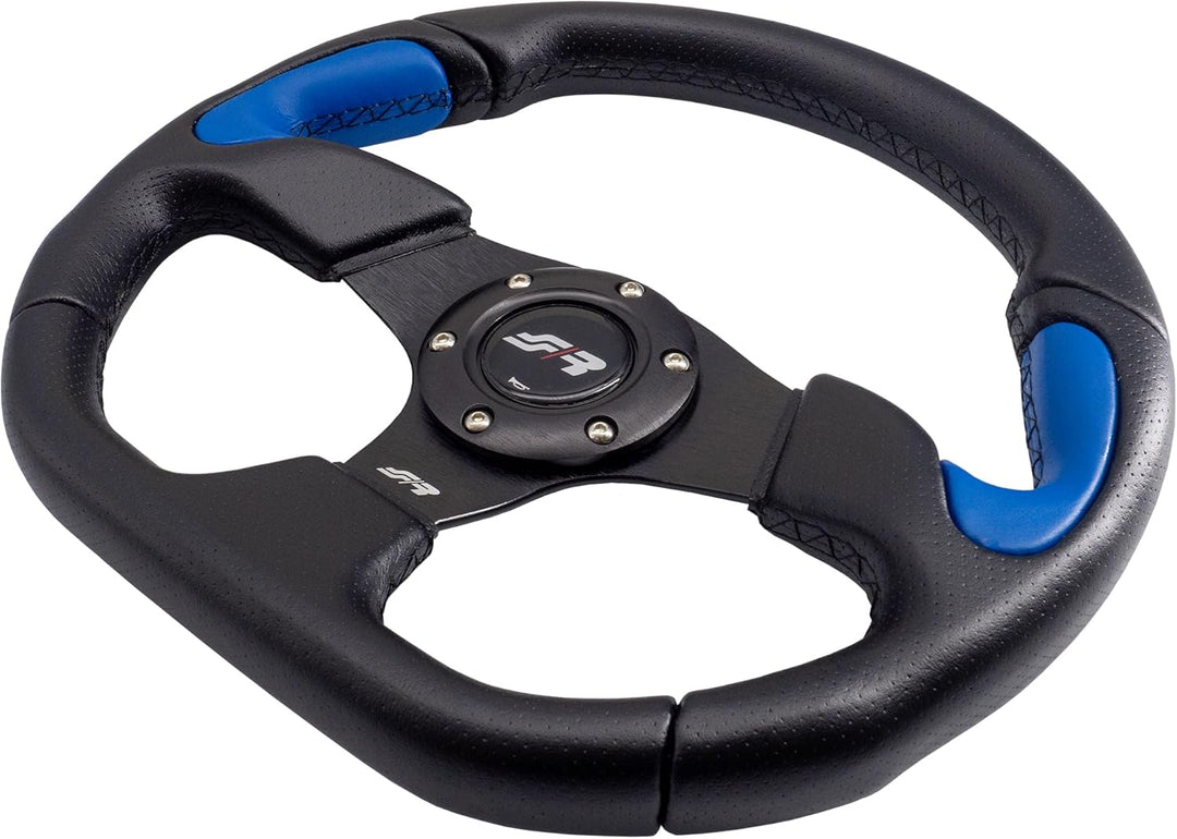 Simoni Racing X2330PUN/PA X2 Blue Universal Steering Wheel, Schwarz und Blau