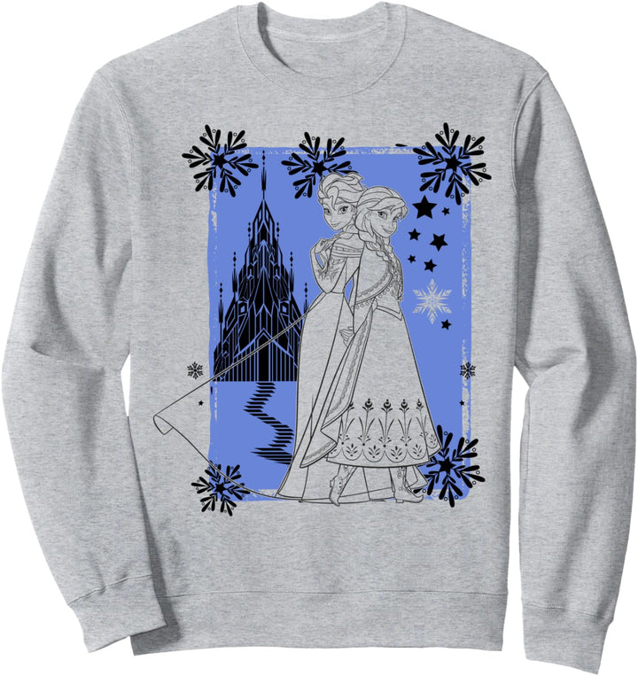 Disney Frozen Anna And Elsa Winter Castle Sweatshirt