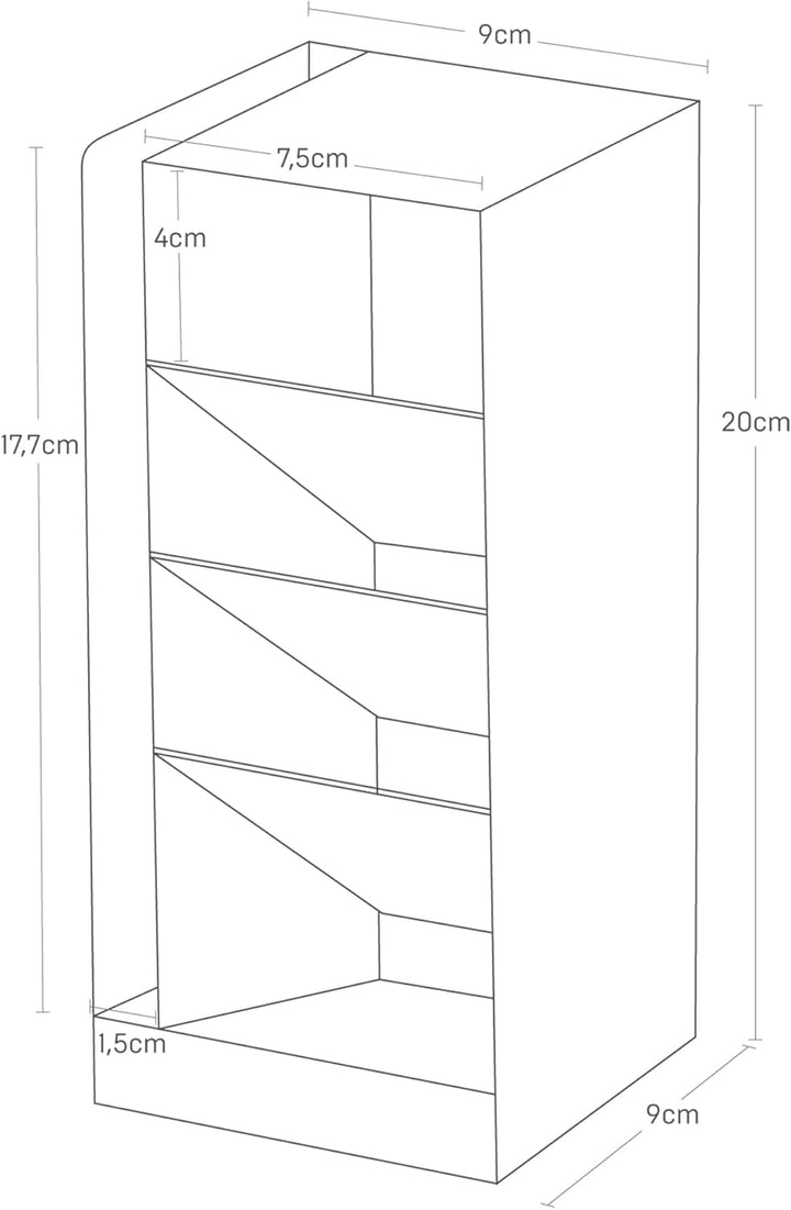Pen stand - Tower - black Schwarz, Schwarz