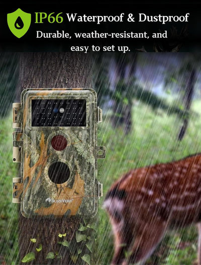 2tlg. Wildkamera Fotofalle Beute Kamera JagdKamera, 32MP HD Video, 36pcs IR LED No-Glow Nachtsicht W