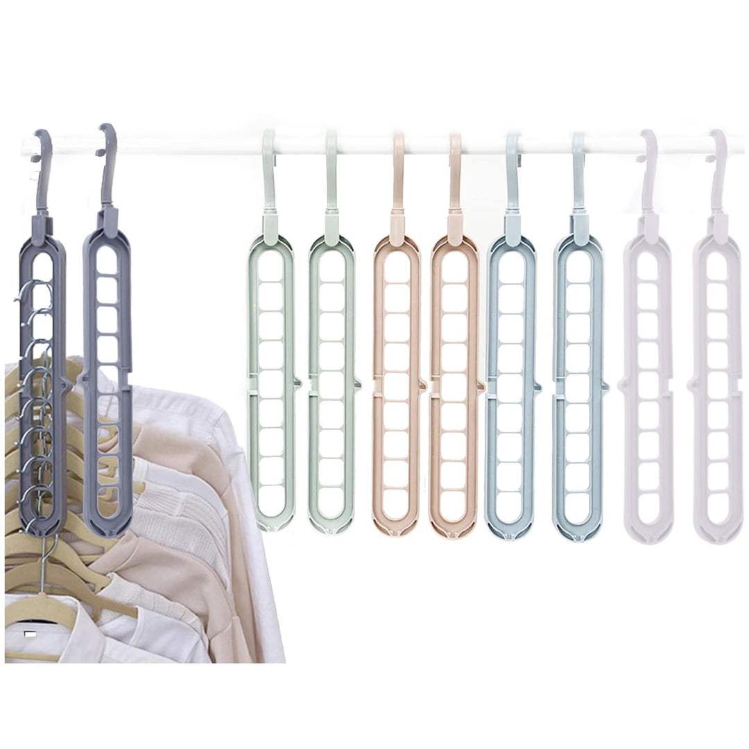 9 in 1 Kleiderbügel, Cascading Clothes Hanger, Multi Bügel Magic Hanger Organizer, für Kleiderschran