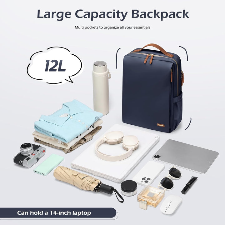 Stilvoller Laptop Rucksack für Damen von Fluggesellschaften zugelassen, Perfekt für die Arbeit das C