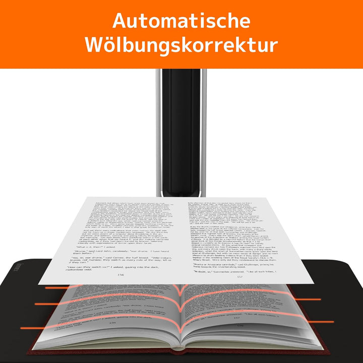 Innex DS200 USB Buchscanner, 20,1MP, A3-Dokumentenscan, OCR 120+ Sprachen, Auto-Glättung & Begradigu