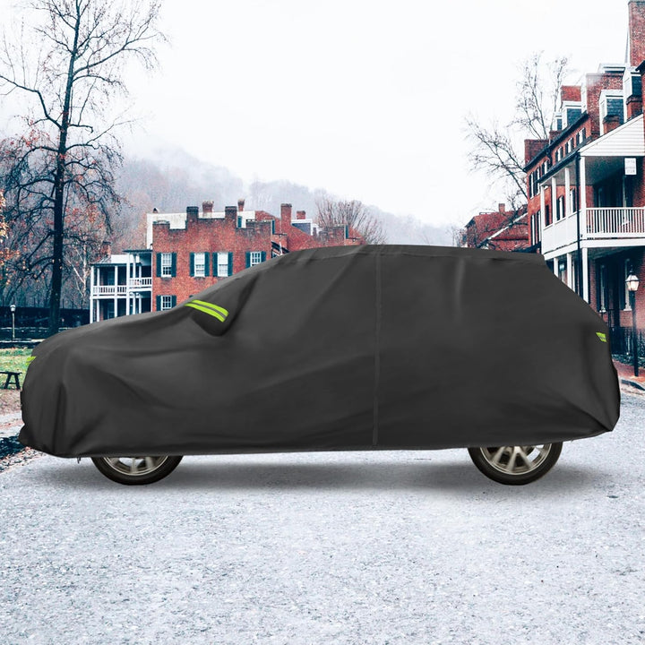 QUARKZMAN wasserdichte Autoabdeckung Outdoor Vollgarage für FIAT 500X 2015-2023