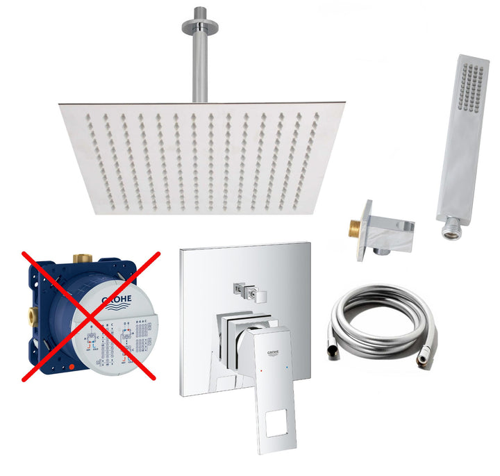 vanvilla Duschsystem mit Unterputz Duscharmatur von Grohe Eurocube Einhebelmischer und vanvilla Rege