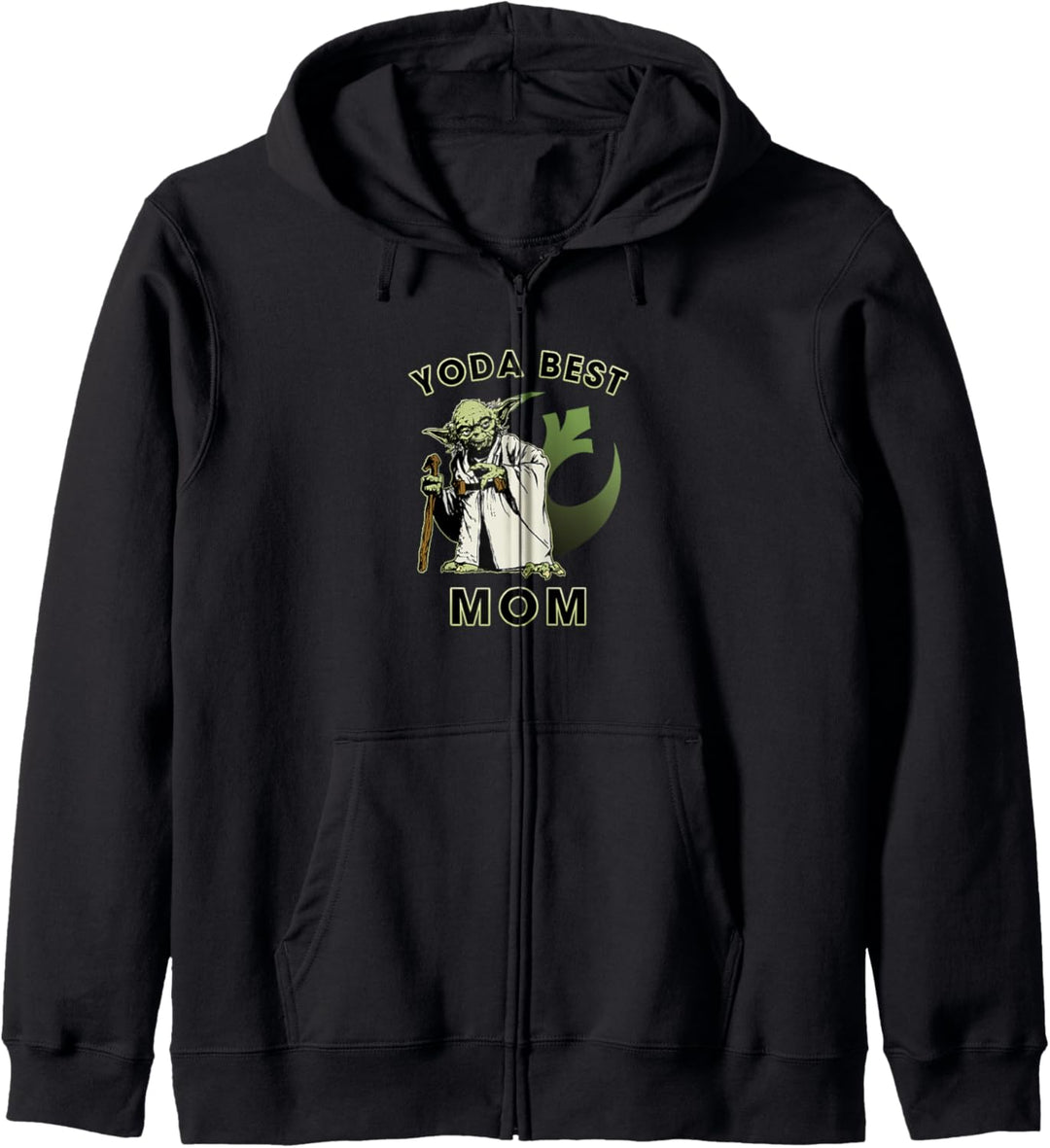 Star Wars Yoda Best Mom Rebel Logo Kapuzenjacke