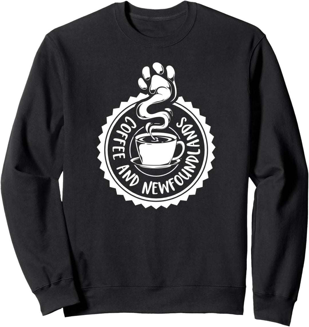 Kaffee und Neufundländer Sweatshirt