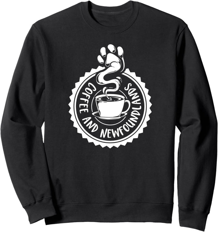 Kaffee und Neufundländer Sweatshirt