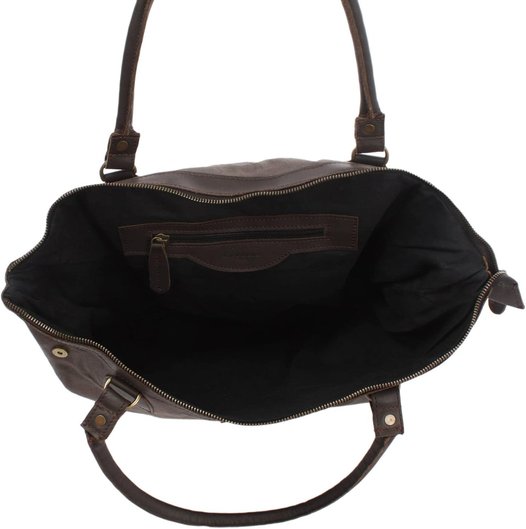 LECONI XL Shopper für Damen kleiner Weekender Beuteltasche grosse Frauen Schultertasche Wickeltasche