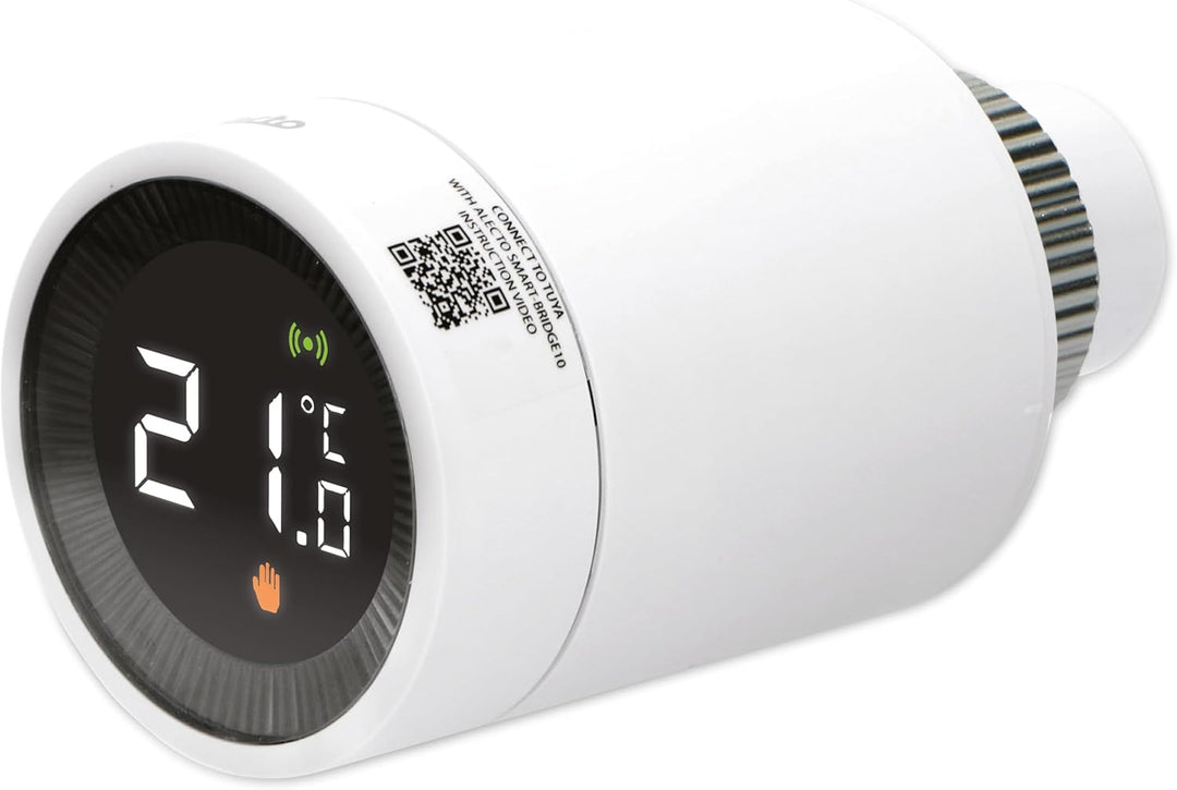 Alecto SMART-HEAT10 Smartes Heizkörperthermostat - smartes Zigbee Thermostat - benötigt Bridge/Gatew