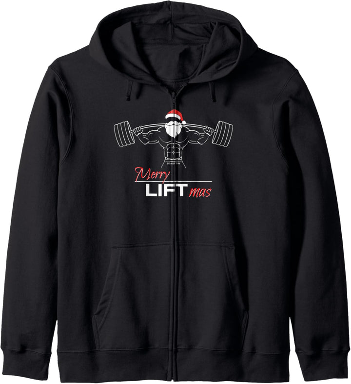 Merry Liftmas Lustige Fitness Weihnachten Gym Sprüche Kapuzenjacke