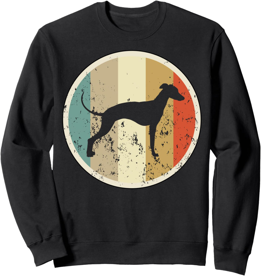 Retro Vintage Grunge Style Whippet Windhund Hunde Sweatshirt