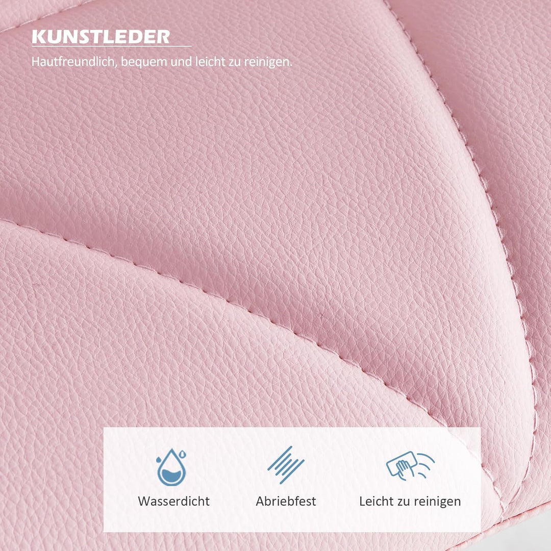 TUKAILAI Bürostuhl Ergonomisch aus Kunstleder, Verstellbar Schreibtischstuhl Drehstuhl Computerstuhl