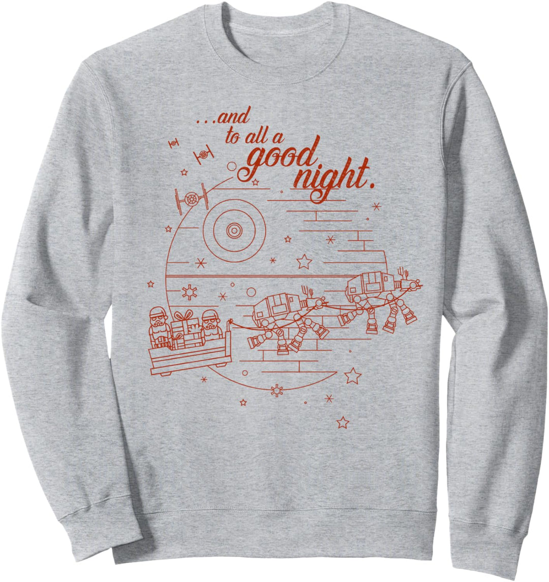 Star Wars Christmas Death Star And To All A Good Night Sweatshirt