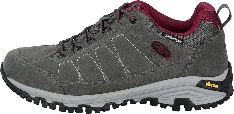 Bruetting Unisex Mount Adams Low Outdoor- & Trekkingschuh 36 EU Grau Bordeaux, 36 EU Grau Bordeaux