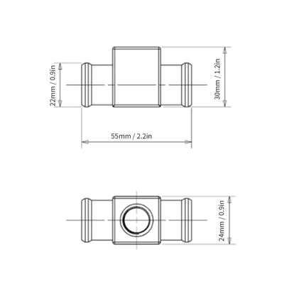 Thermostat Wassertemperaturschalter Kühlerlüfter Temperatursensor für Motorrad ATV Geländewagen Temp