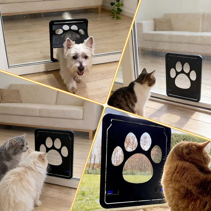 Hundeklappe Hundetür, Katzenklappe Aussentür mit Magnet, Katzentür Gross für Fenster, Einfache Insta