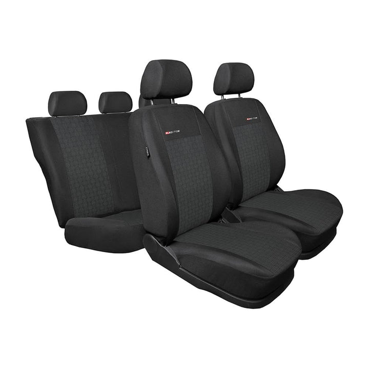 Mossa Massgeschneiderte Sitzbezüge passend für Seat Ibiza IV 6J 2008-2017 E1 Grau E-1 Ibiza IV 6J (2
