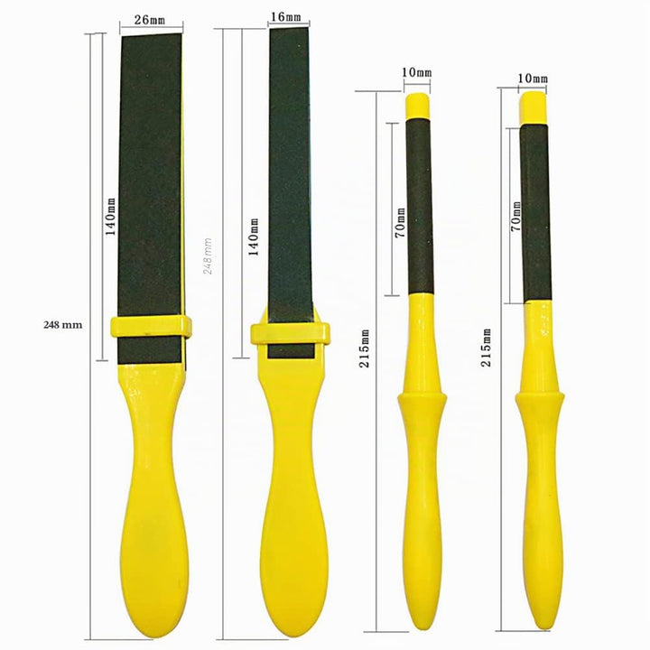 4 Stück Schleifpapier-Stick, Kunststoff-Schleifstifte-Set, manuelle Polier-Schleifpapierrolle zum Sc