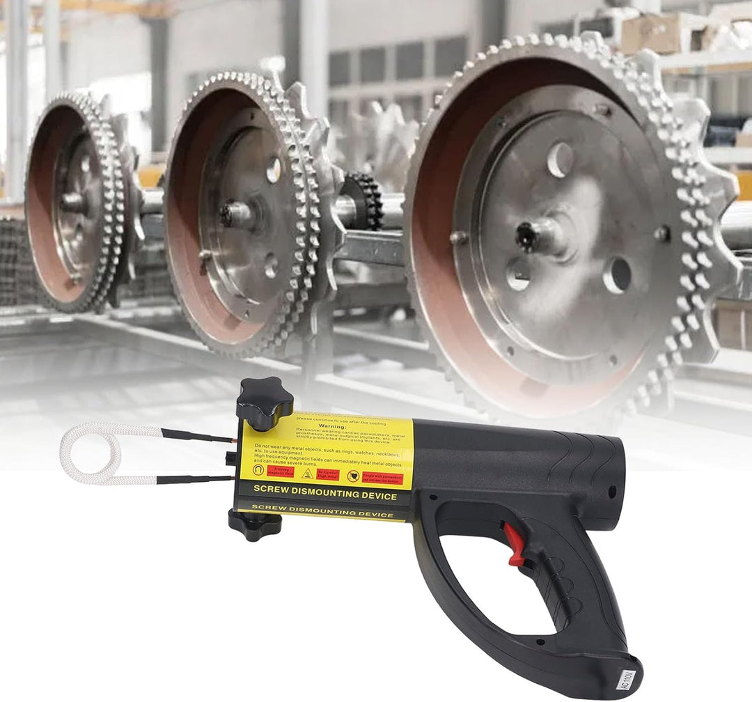 1500 W Flammenloses Magnetisches Induktionsheizgerät-Set, 6 Spulen, Rostiges Schraubenmutter-Buster-