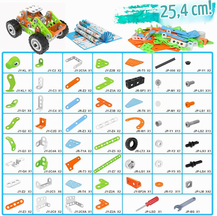 MOONTOY Konstruktionsspielzeug ab 5 6 7 8 9 Jahre Junge,218 PCS Bausteine Dinosaurier Spielzeug für