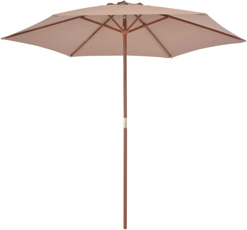 Festnight Sonnenschirm mit Holz-Mast Garten Ampelschirm Gartenschirm ? 270cm | Strandschirm | für Ga