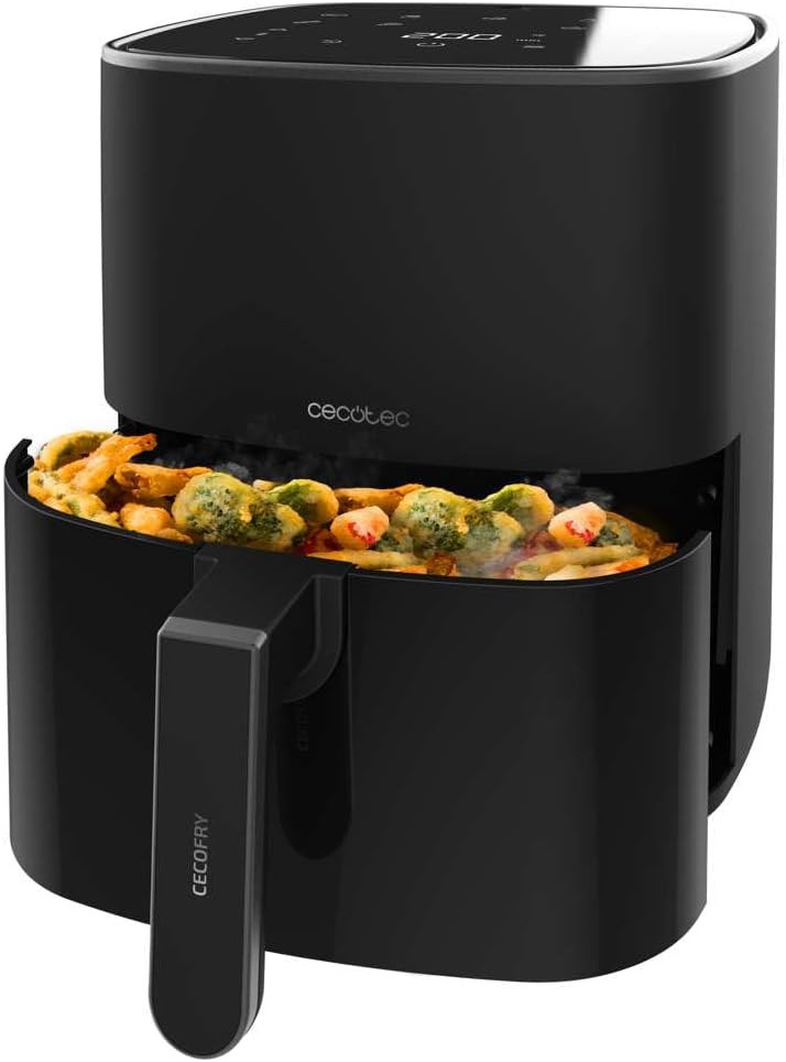 Cecotec Heissluftfritteuse ohne Öl, 5,5 L, Cecofry Fantastik 5500 Pack. Air Fryer. 1500 W, Edelstahl