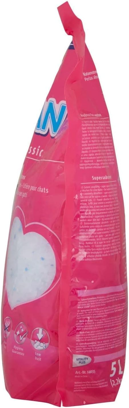 Vitakraft Magic Clean Katzenstreu, Silikon, 5 Liter, 6 Stück