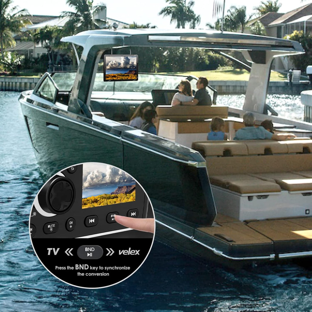 Marine Stereo, Audio Video Player DAB + / FM/AM mit Bluetooth-Streaming, für Yacht, Boot, UTV, ATV,