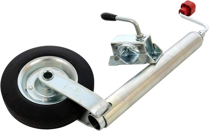 p4U Alko Stützrad + Klemmschelle 150kg Stützlast 48mm ? Deichselrad AL-KO Bugrad Anh?nger Stütze Alk
