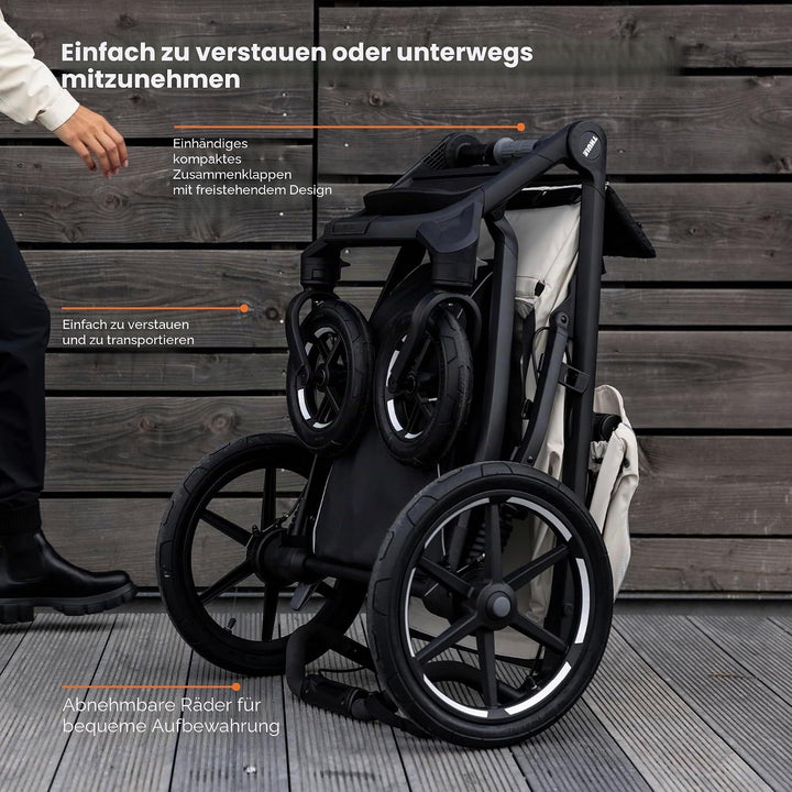 Thule Urban Glide 4-wheel Buggy Für Jedes Terrain Soft Beige on Black One-Size Soft Beige on Black E