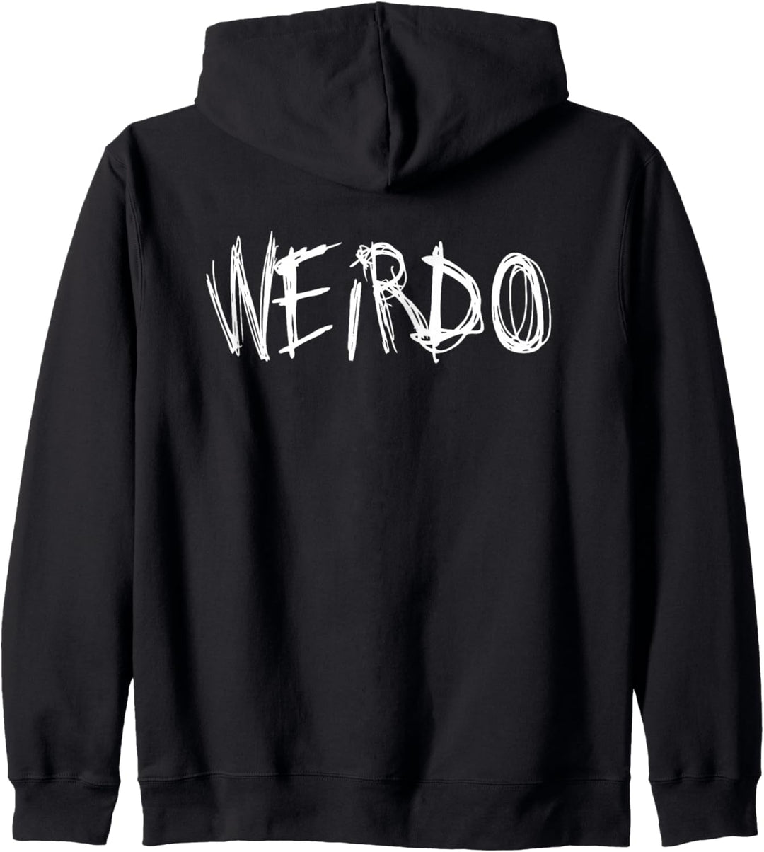 WEIRDO Emo Lustiges Goth Heavy Metal Kawaii Weird Geschenk Kapuzenjacke