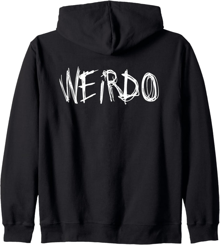 WEIRDO Emo Lustiges Goth Heavy Metal Kawaii Weird Geschenk Kapuzenjacke