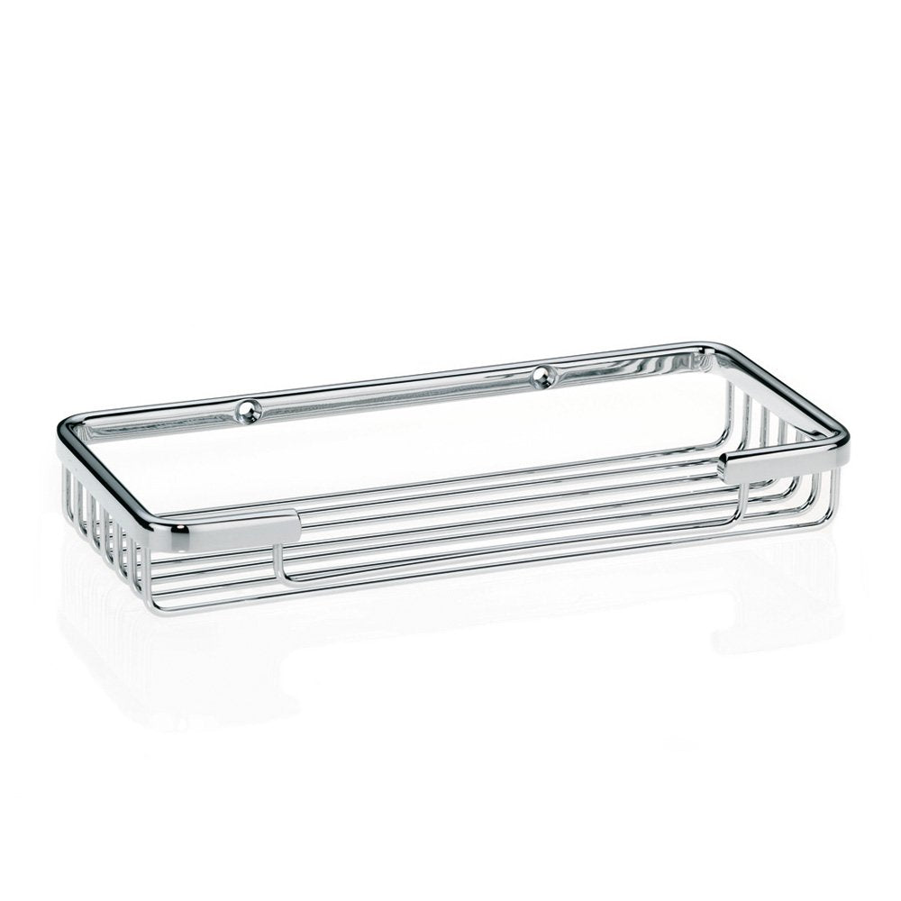Kela 21918, Seifenschale zur Wandmontage, Messing, 23x 10,5x 3,5 cm, Brass, Verchromt 10,5 x 23 cm,
