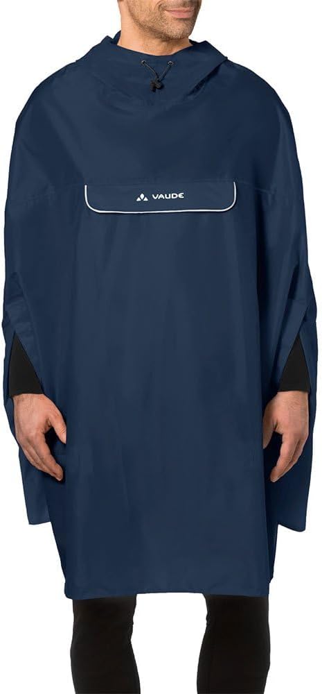 VAUDE Regenponcho Valdipino Poncho - Damen und Herren wasserdicht - Outdoorponcho Regenschutz mit in