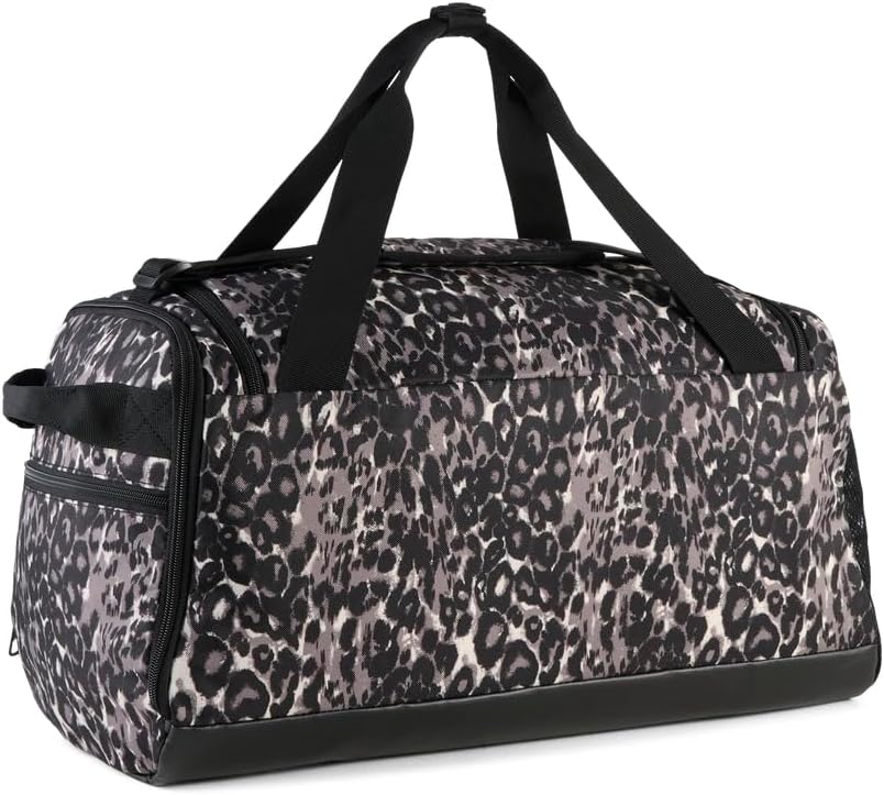 PUMA Unisex – Erwachsene PUMA Challenger Duffel Bag M Sporttasche S Aop Mouse Gray-buttercream-leopa