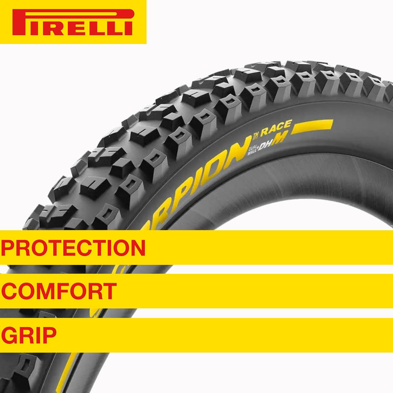 Pirelli Unisex – Erwachsene Scorpion RC DH T Fahrradreifen, Black, Einheitsgrösse
