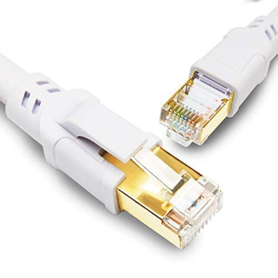 Yauhody Lan Kabel 20 Meter, Cat 8 Netzwerkkabel 40Gbps 2000MHz-26AWG-S/FTP-POE Ethernet Kabel RJ45 G