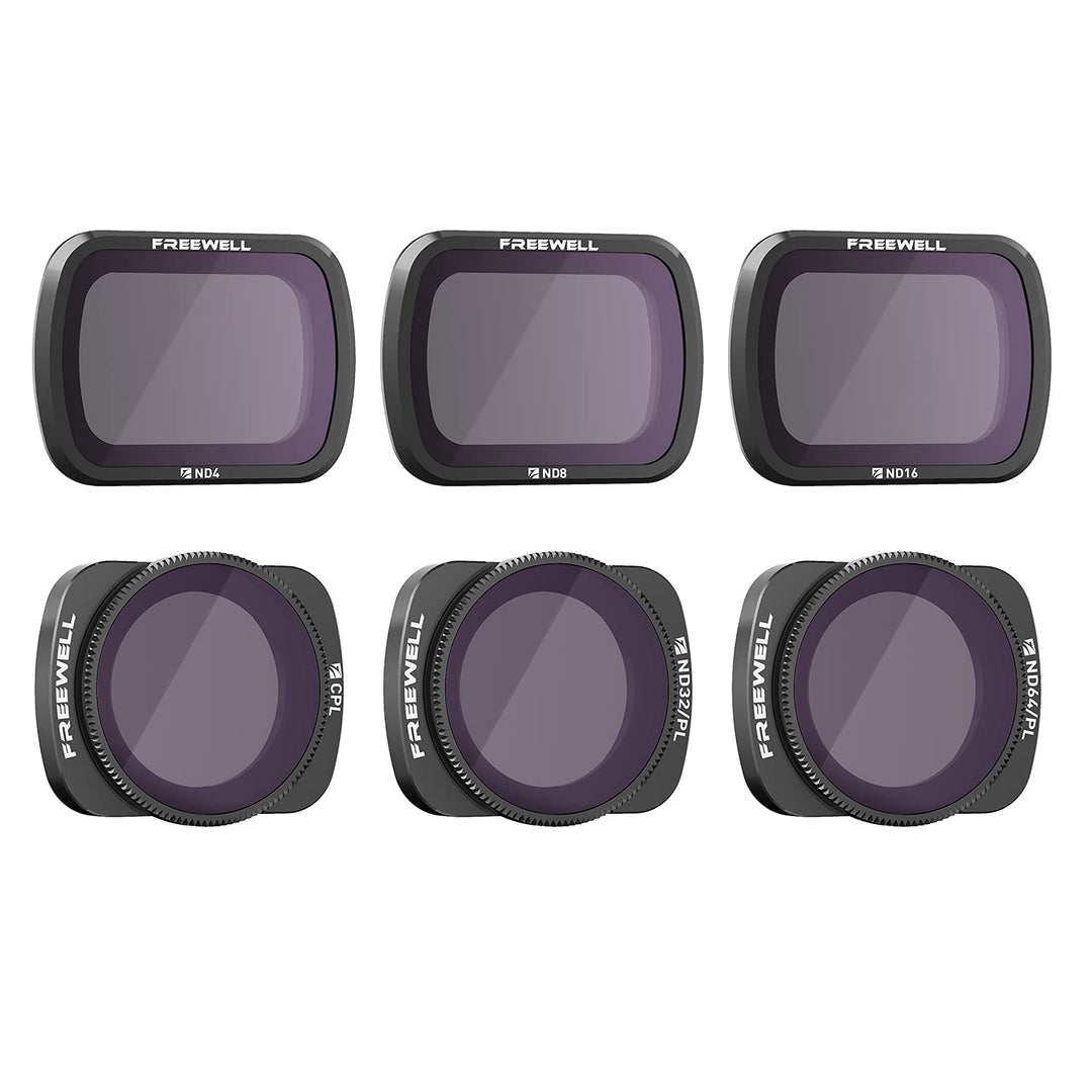 Freewell Budget Kit-Serie E-6Pack ND4, ND8, ND16, CPL, ND32/PL, ND64/PL Camera Lens Filter Kompatibe