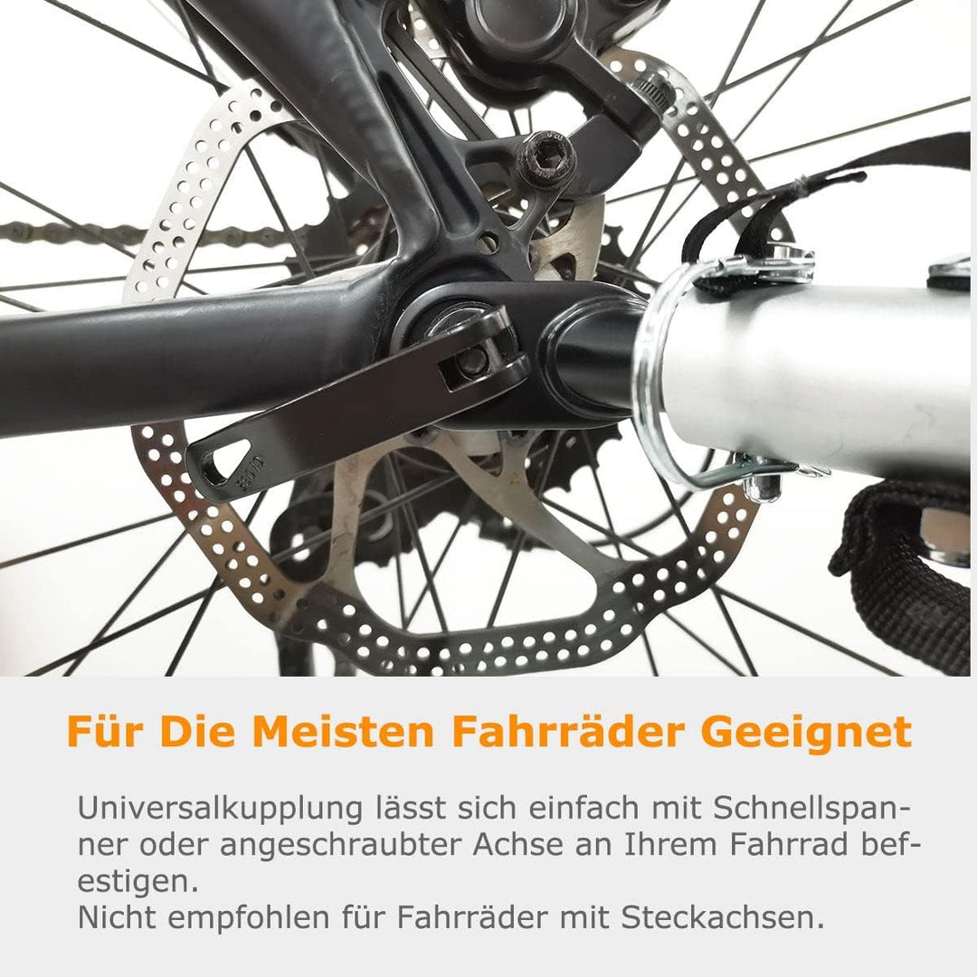 DOGGYHUT® Premium MEDIUM Hundefahrradanhänger &amp; Jogger 2in1 Fahrradanhänger 80104 (Grün)
