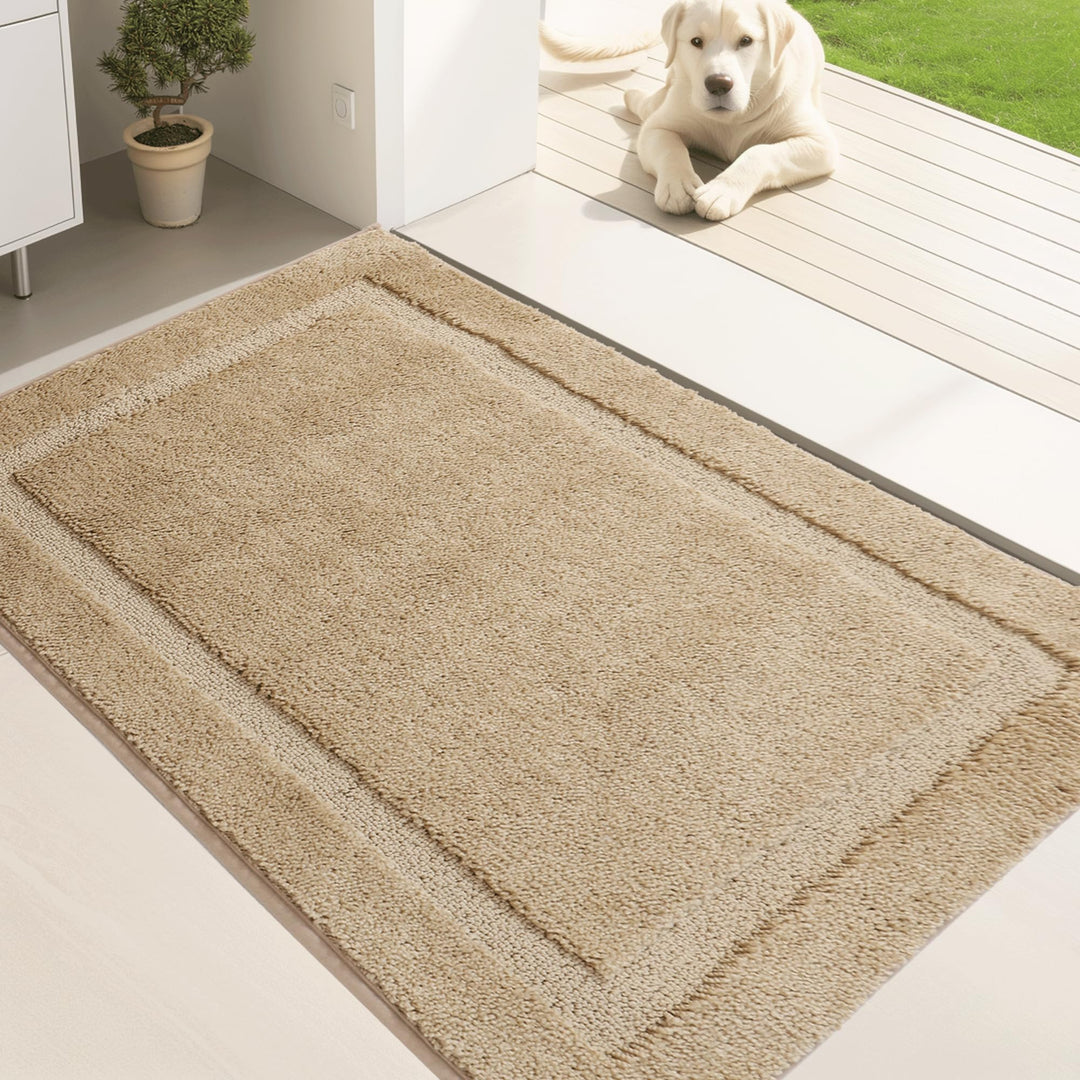 Oiilores Fussmatte 80x120 cm Innen, rutschfeste Schmutzfangmatte, Maschinenwaschbare Sauberlaufmatte